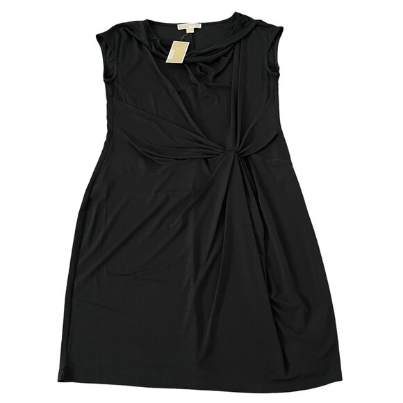 MICHAEL Michael Kors Dresses & Skirts - Michael Michael Kors Black Sleeveless Side Twist Dress, Size L NWT